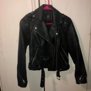 Zara leather jacket